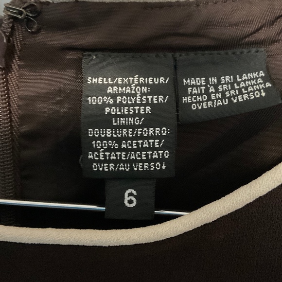 LIZ CLAIBORN brown jumpsuit size 6 - Picture 2 of 4